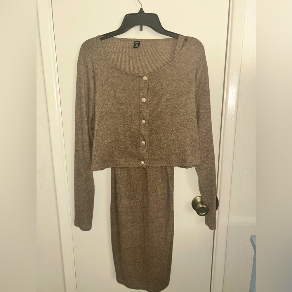 SHEIN CURVE Mini Sweater Dress